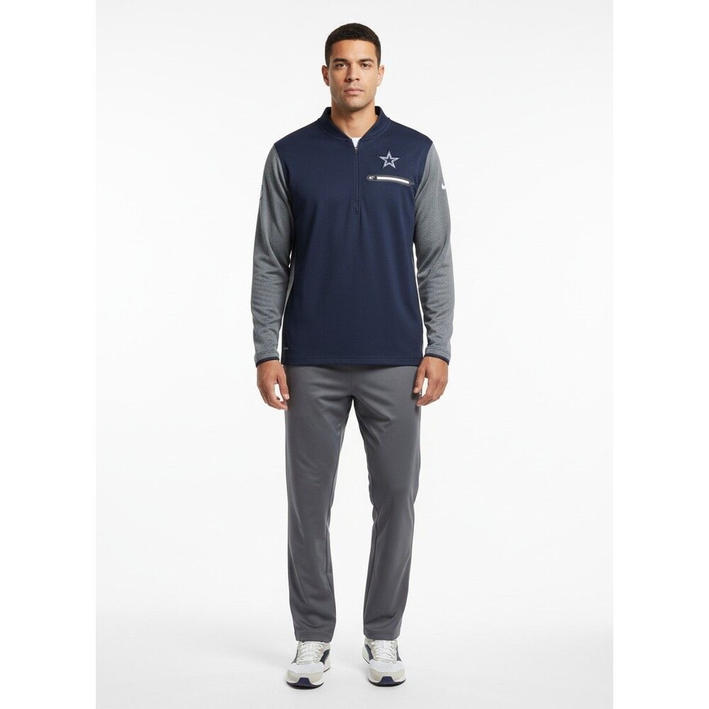 Nike Dallas Cowboys NFL Sideline Dri-Fit 1/2 Zip Mens Medium